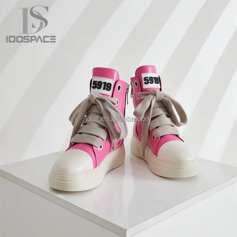 New Arrivals Sneakers Lace-up Canvas Trendy Casual Shoes High Top Canvas Shoes For Women Camouflage Boots