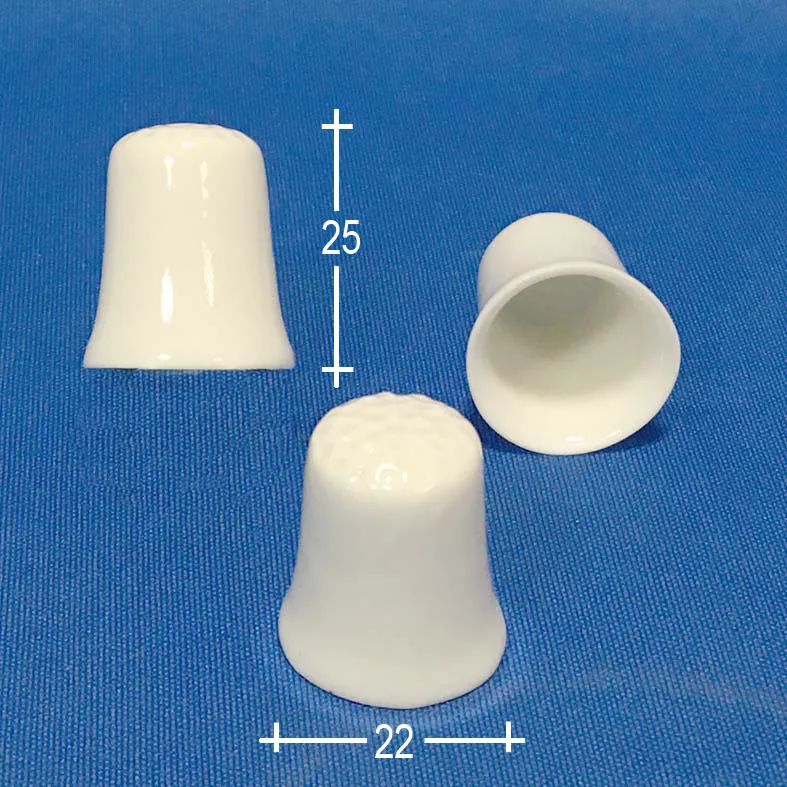 Фарфоровая игла, наперсток, золотая линия, украшенный керамическим наперсток для троса, сувенирные подарки