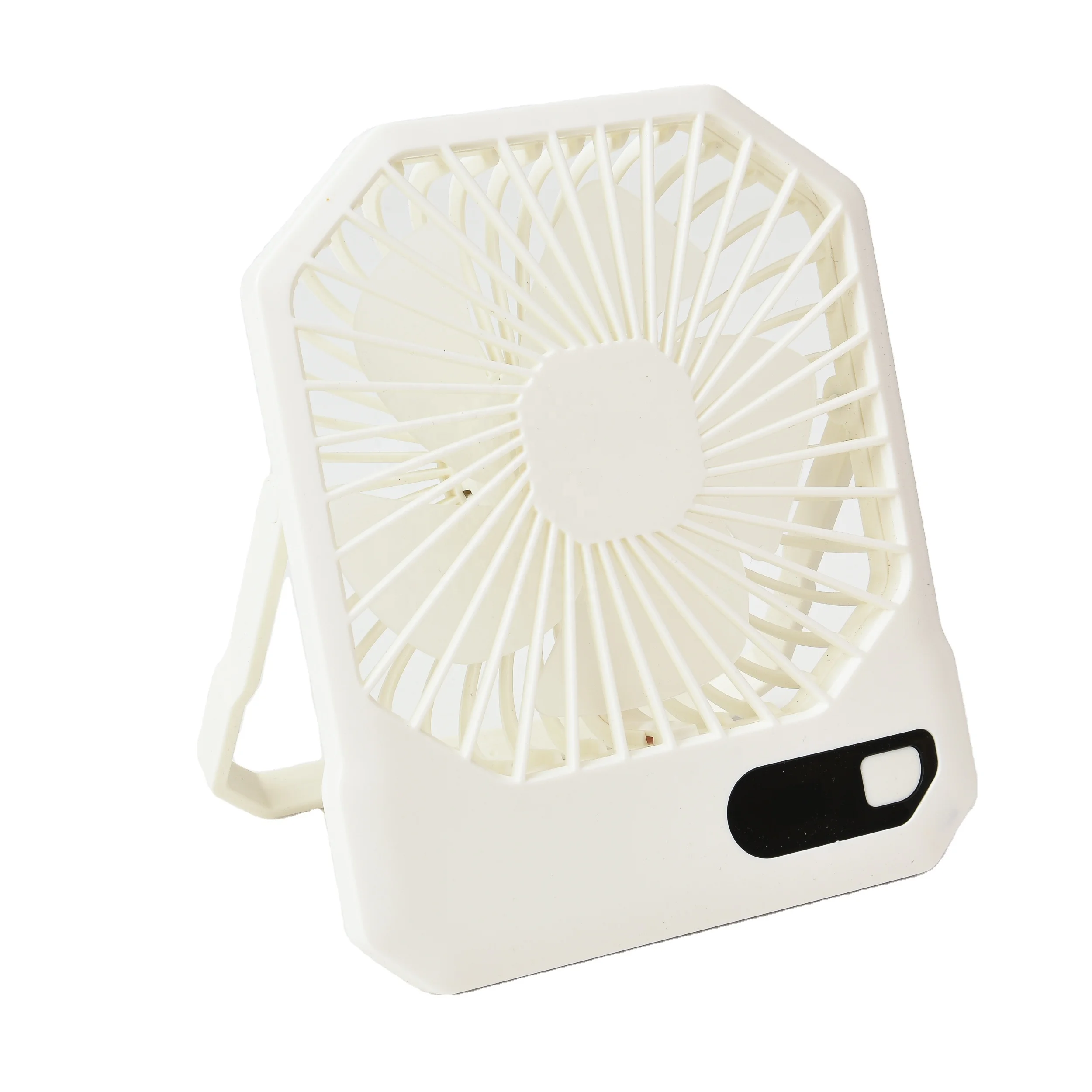 TAIKOO Mini Fan Foldable Portable Fans 3 Speed USB Rechargeable Fan with Phone Stand and Display Screen