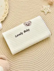 2023 Hot Sales Baby Blanket Double Layer Bamboo Fiber Embroidery Spring Soft Knitted Blanket