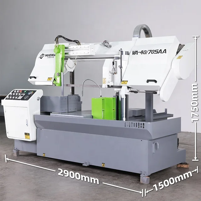 Metal Cutting Band Saw Horizontal Bandsaw Machine Hydraulic Chainsaw Automatic Feeding Turbine Large Saw Machine