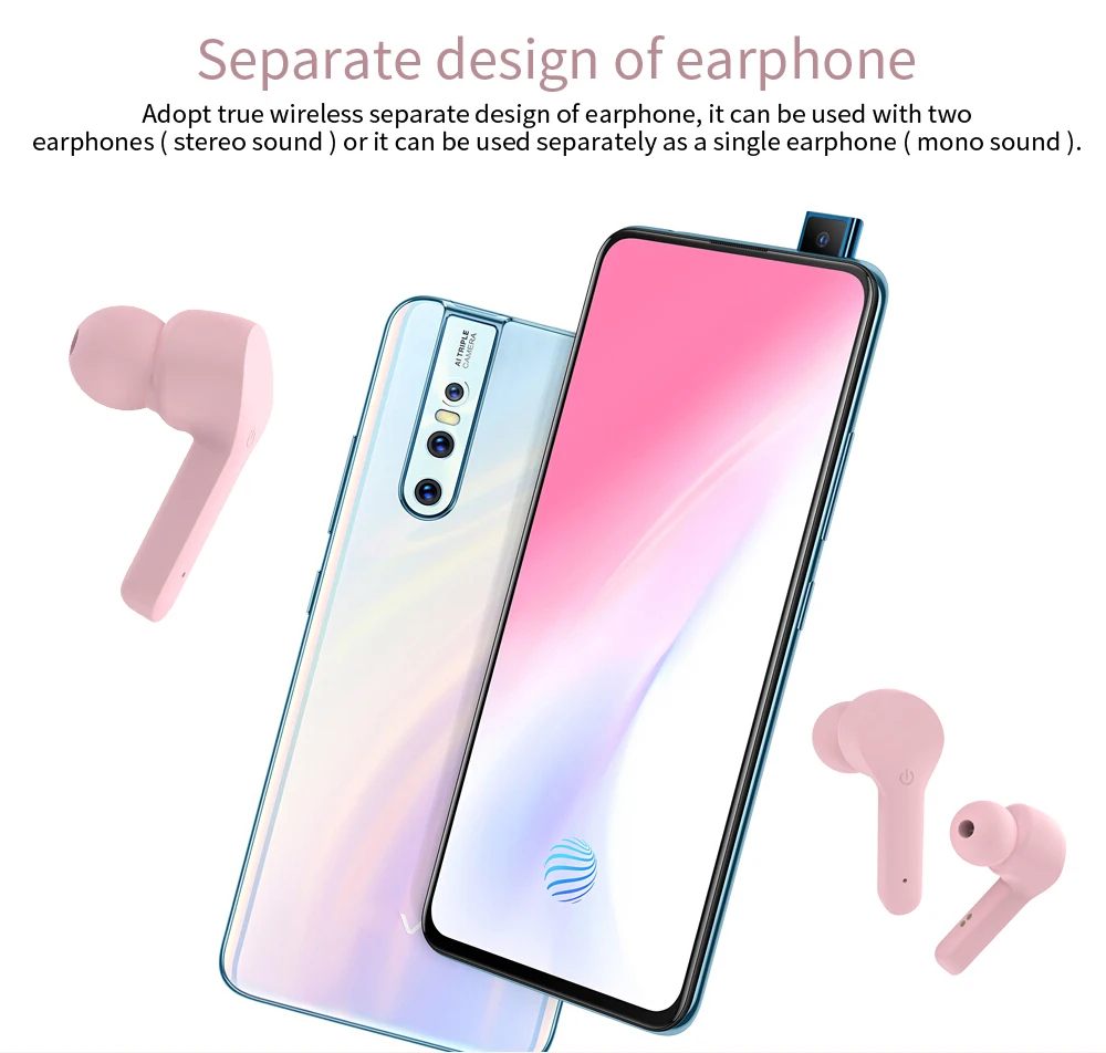  ZW-T10 TWS V5.0 наушники с сенсорным управлением частная форма настоящие беспроводные для