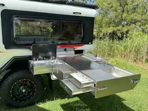 Lightweight Mini Aluminium Outdoor Camping Motorhomes for Travel with Tent Use As Truck Camper or Trailer