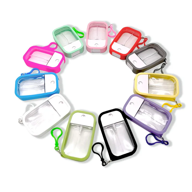 Refillable credit card shape Plastic flat 50ml PET Travel Pocket Size Spray bottle Mini Spray Bottle