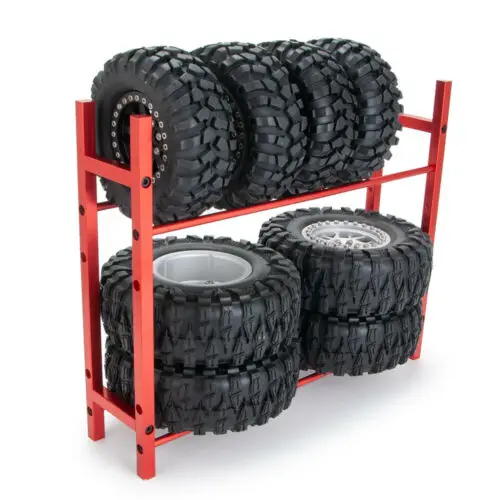 RUIMEI Metal 2 tire display rack heavy duty steel garage tyre display racks hanging storage holders