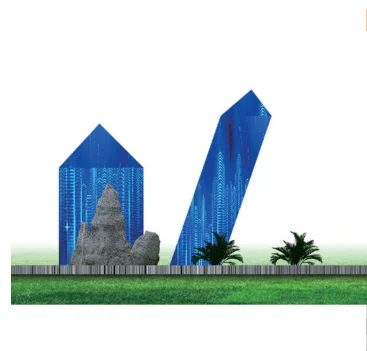 Meiyad Twin Towers Creative LED Display, Customized Display, Special-shaped Display From Original Manufacturer in Shenzhen