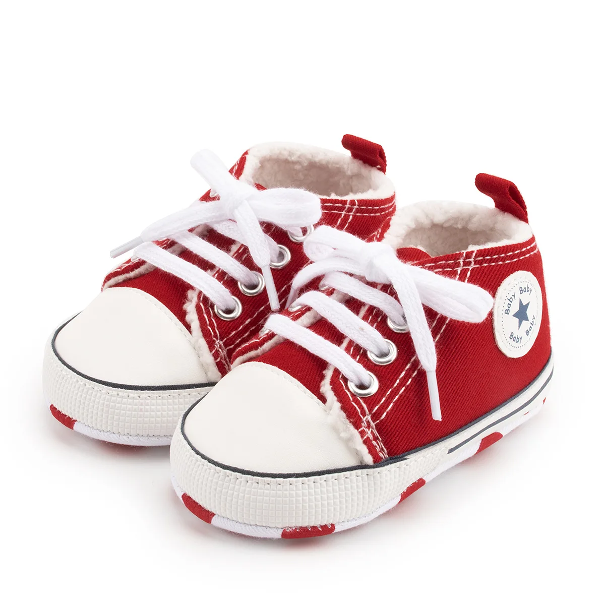 
2021 New Arrivals Wholesale Warm Fur Baby Winter Shoes Boys Girls Kids Newborn Baby Canvas Shoes Soft Infant Toddler Shoes 