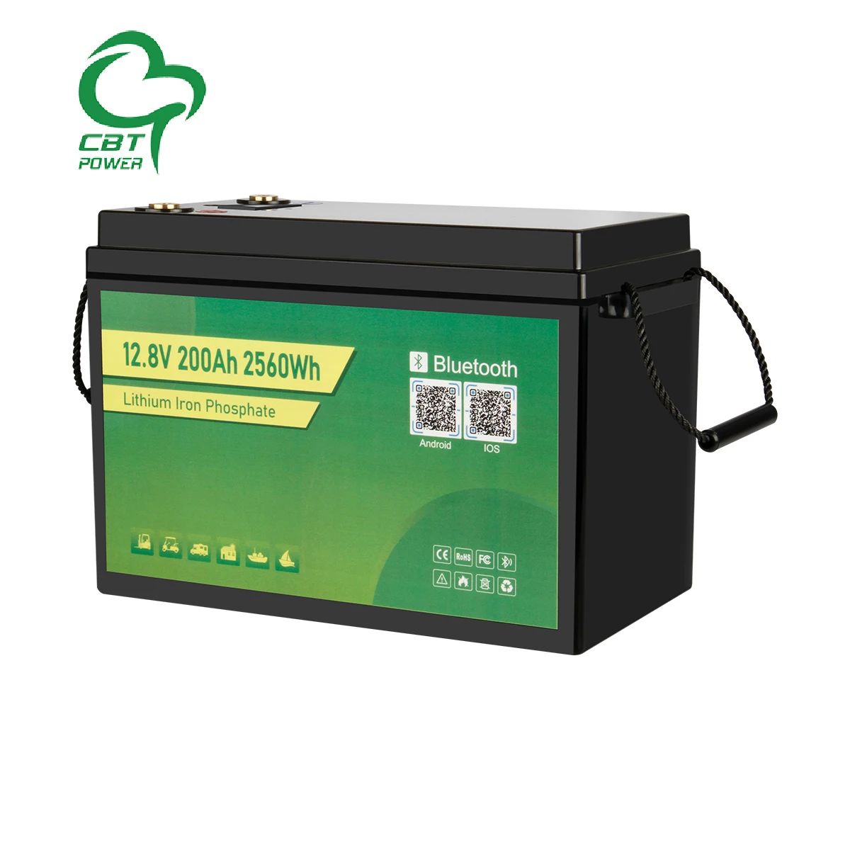 bms for 12v lithium ion battery 12v 200ah rechargeable deep cycle waterproof lifepo4 battery pack 12v for rv marine boat cars