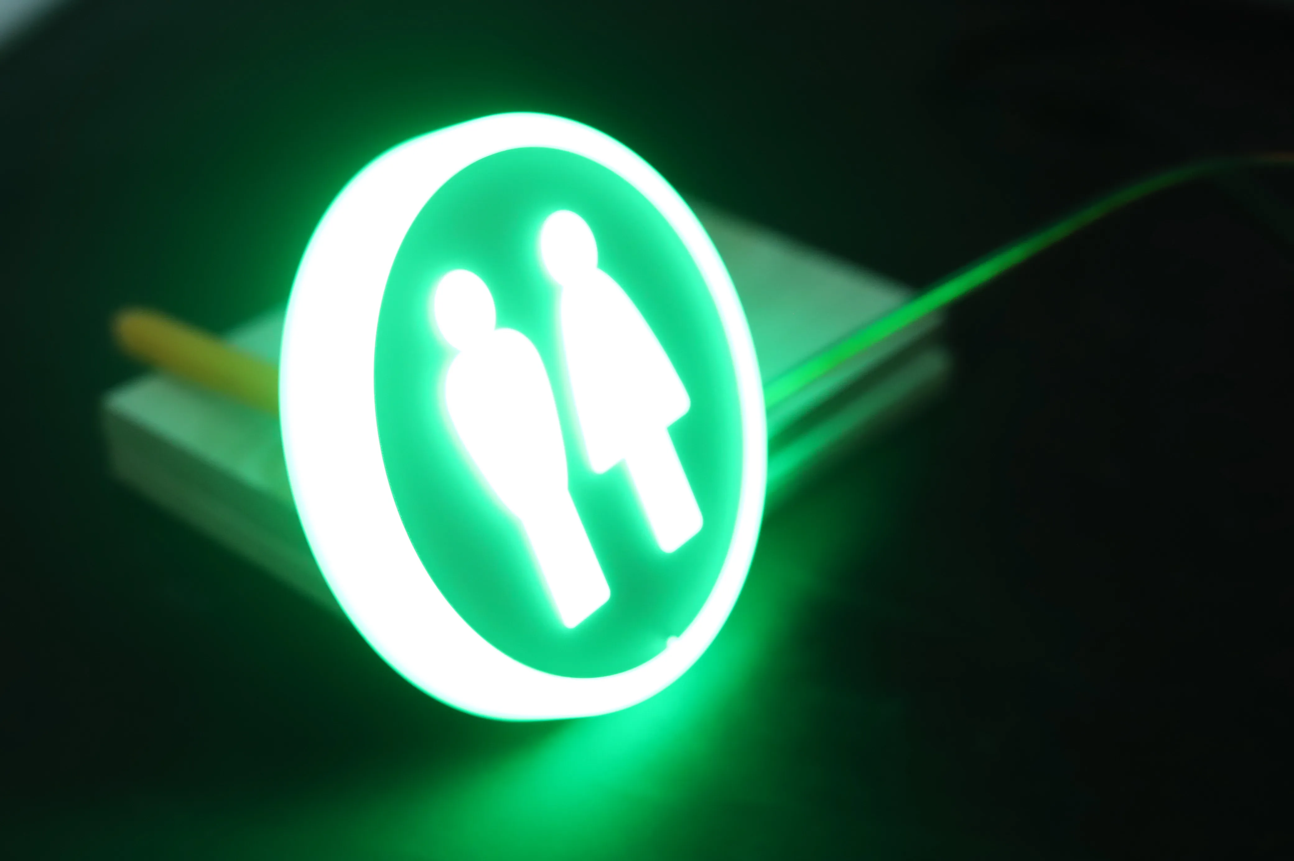 AOGAO smart display screen shower partition WC toilet LED Lamp