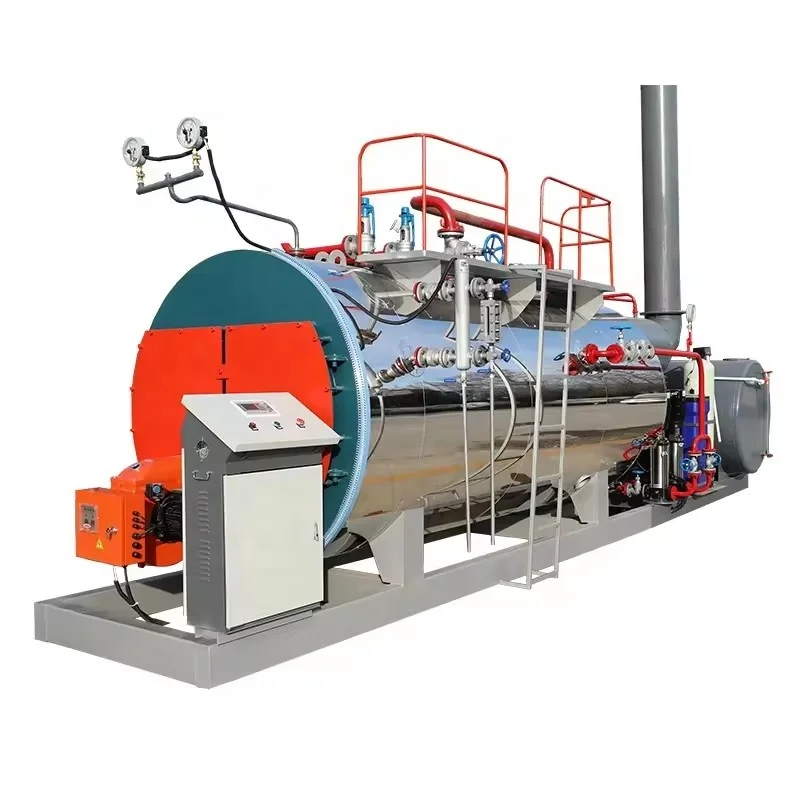 Horizontal Plc Control Low Fuel Consumption Fire Tube Industrial 8Tph Energy Saving Steam Boiler for Juice