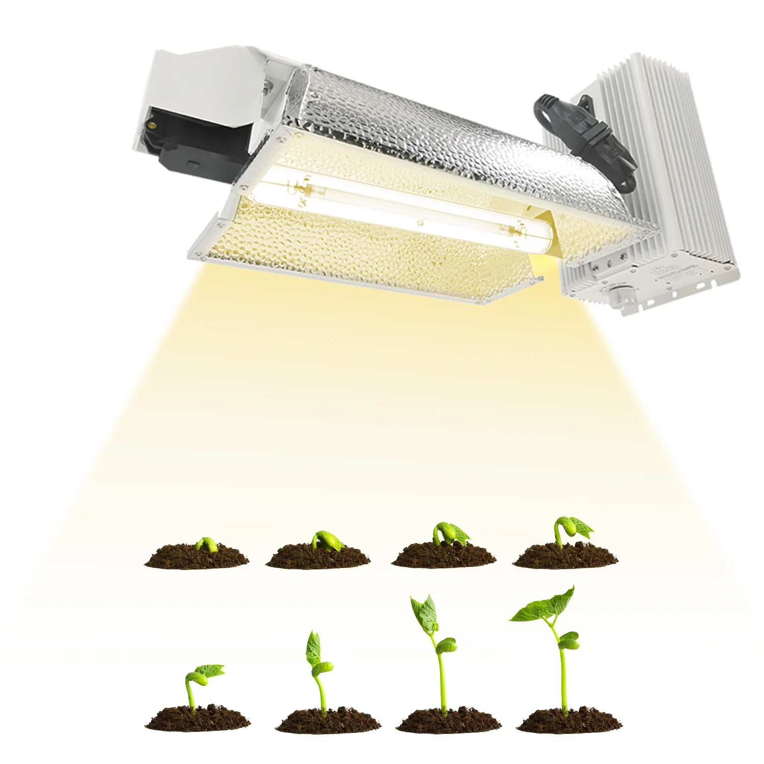 1000 Watt High Frequency Double-Ended Growing System with 1000 Watt Hps Bulb and Hanger Combo