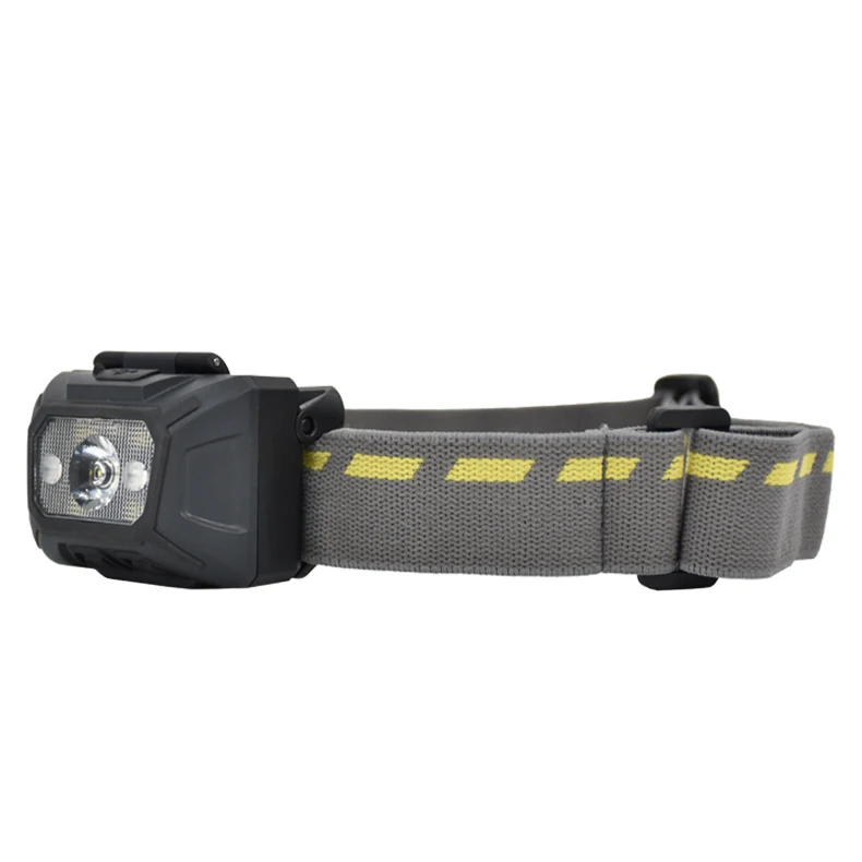 Dual Power Rechargeable Headlamp for Outdoor, Fishing, Camping and Climbing with White Red Green Light