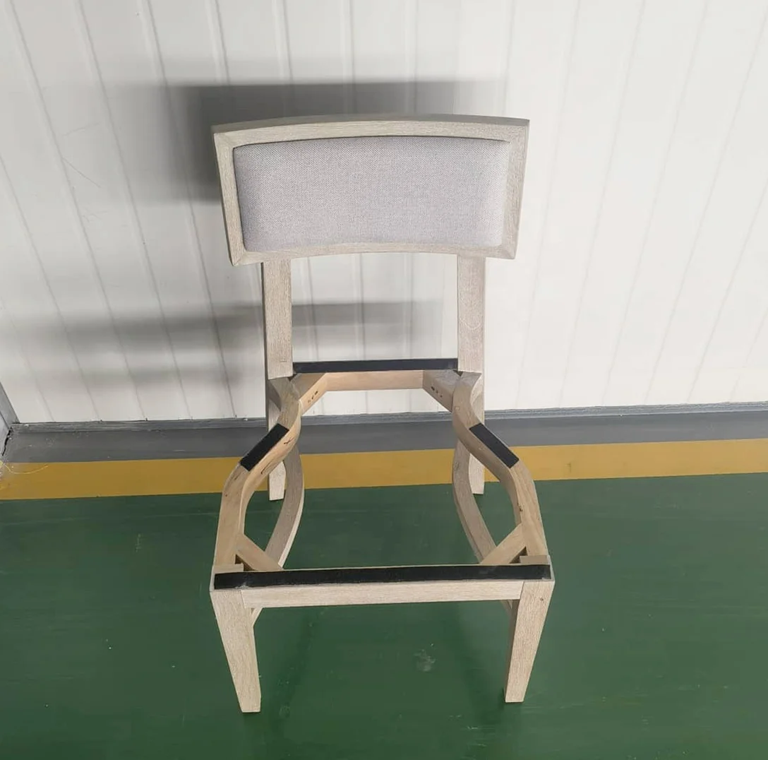 China Lounge Furniture Events Rustic Wedding Chairs Oak Wood with Linen Fabric