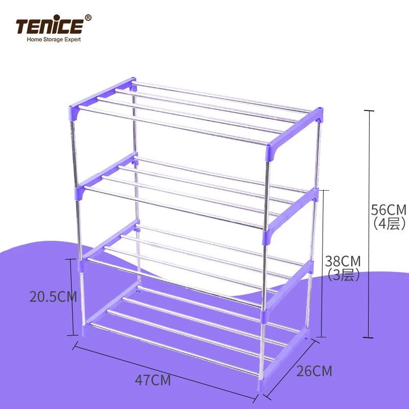 Tenice Plastic Shoe display Rack cabinet Factory Wholesale Modern Adjustable Living Room organizer Furniture
