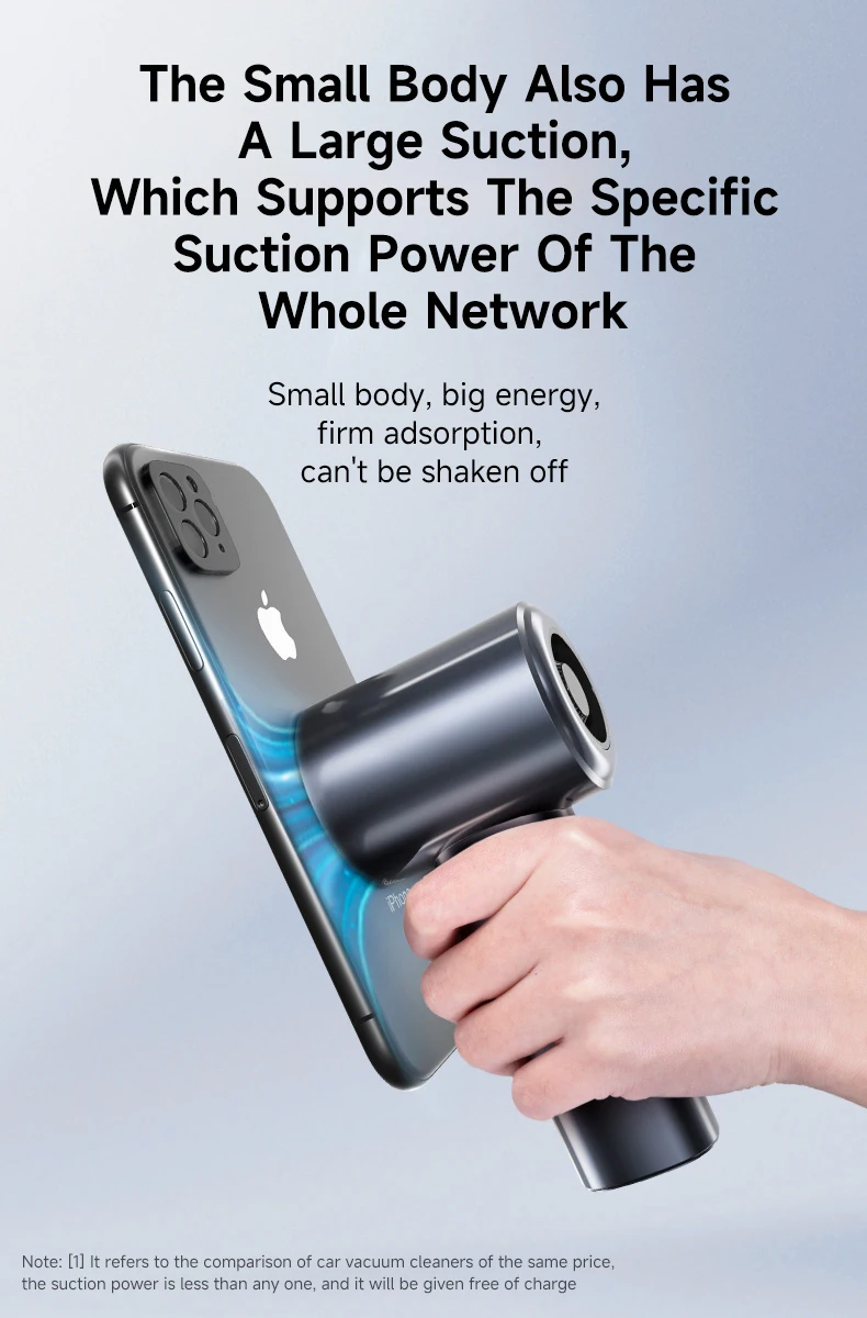 High-Suction 16000PA Mini Vacuum Luxury Gift Home Car Interior Cleaner Borstelloze Auto-Interieurreinige Base Charger Metal