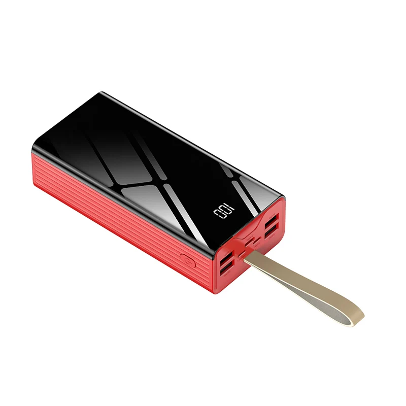 2021 Outdoor Power Banks 50000mAh Power Bank 30000mAh Mobile Fast Charger Power Bank 20000mAh With LED Display Flashlight