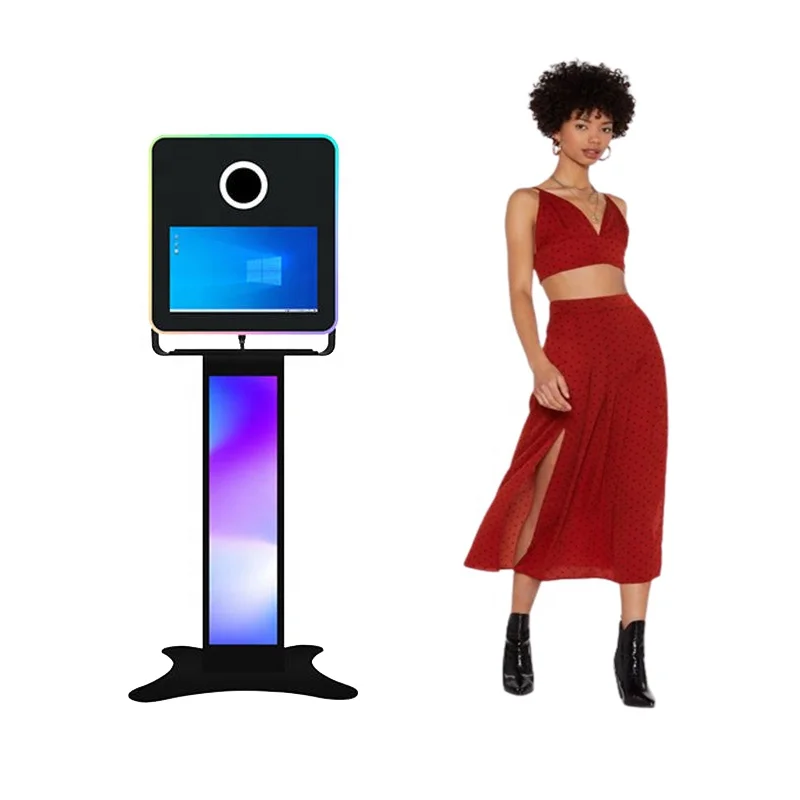 Best Selling 15.6 Inch LCD Touch Screen Monitor 32 Inch Mirror Photo Booth Selfie Camera Photo Booth for business party