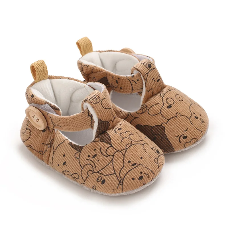 Cozy adorable pretty playful soft cottony durable sturdy snug baby winter shoes toddler infant warm shoes for 0-1 years old