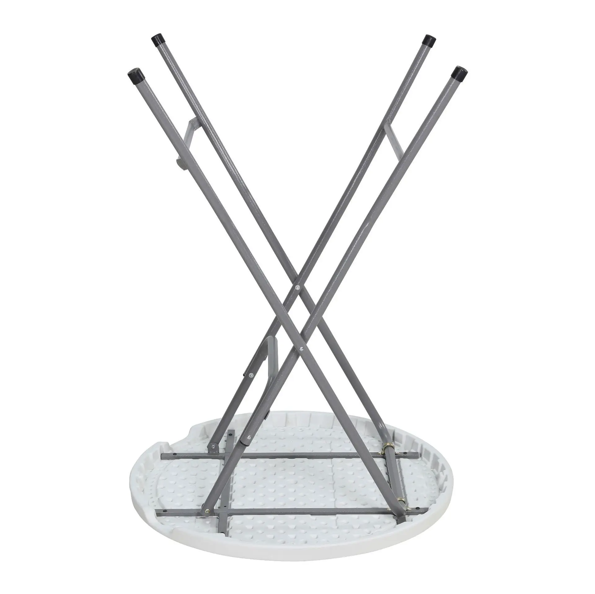 Wholesale 110cm Height Hotel Granite Design Round/Circle White Plastic Folding Table Small Sofa Side Table