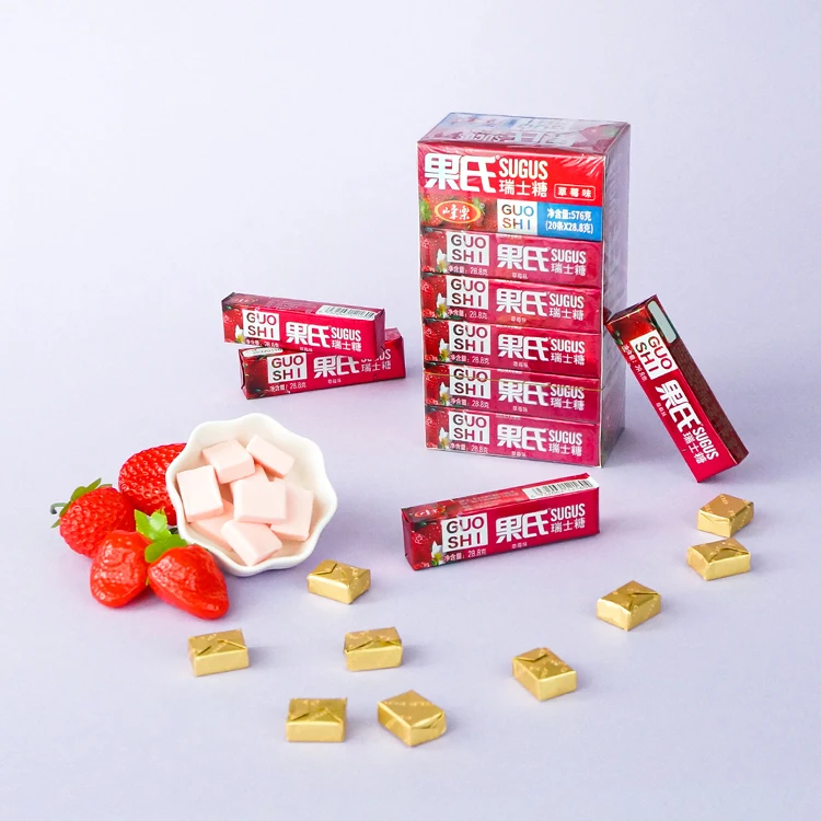 Factory Sales Sweet Sour Taste Chewy Bonbons Fresh Soft Gummy Milk Candy for Parties Weddings