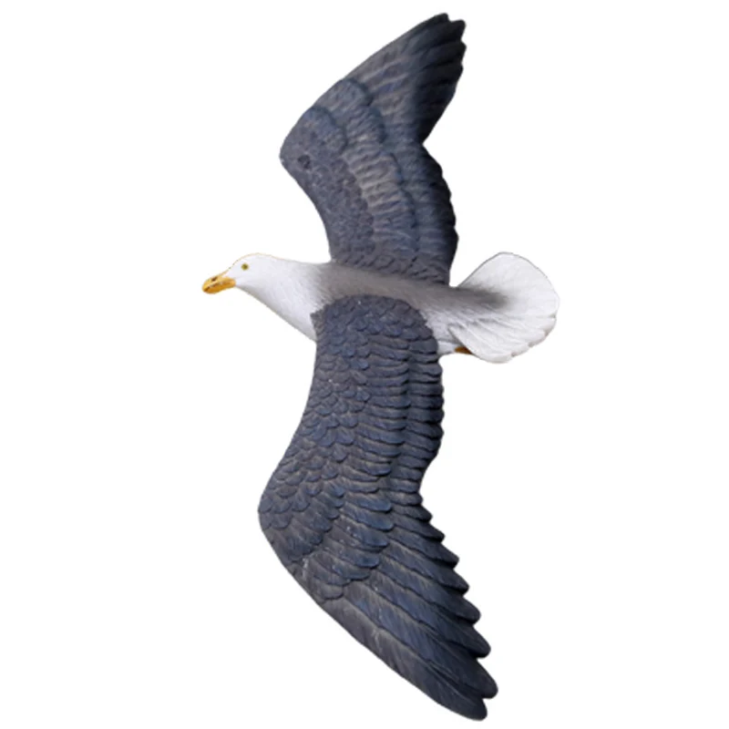 Custom home coastal beach wall decor aesthetic nautical art cute 3D animated seabirds resin flying seagull figurine