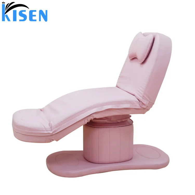 Kisen горячая распродажа высокое качество Розовая белая электрическая кровать для лица с 1 2 3 4 двигателями camilla массажные столы кровати салона красоты