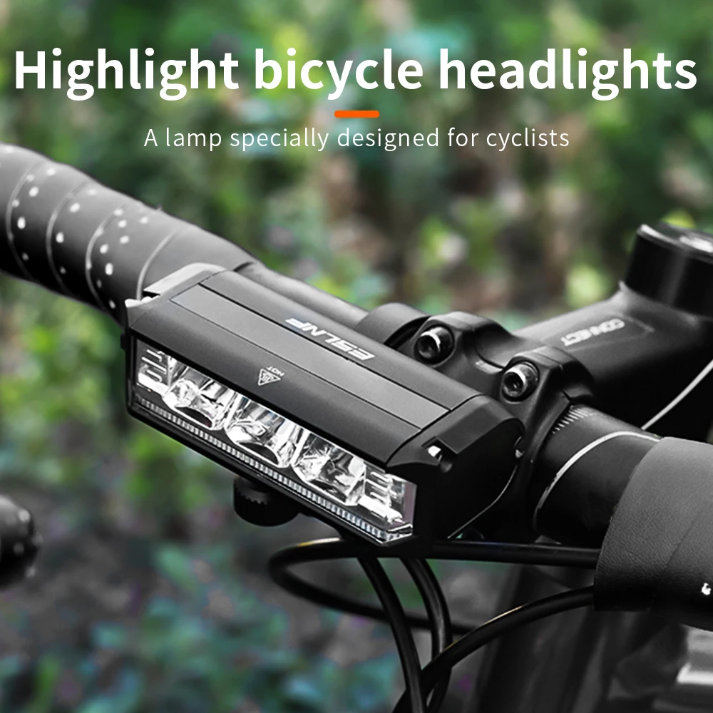 2024 New Bicycle LED Light 2600lm High Bright Night Bike Light USB Charging Outdoor Sports Mountain Bike Accessories