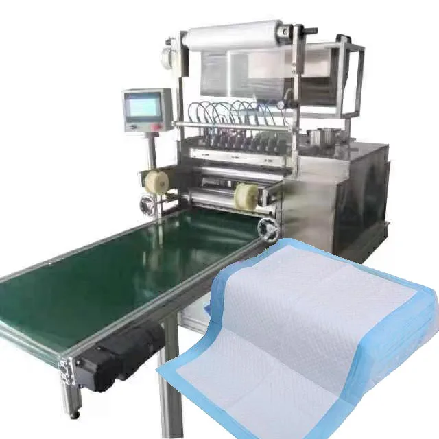 OEM High Speed Disposable Underpad Making Machine Urine Pad Pet Mat Making Machine