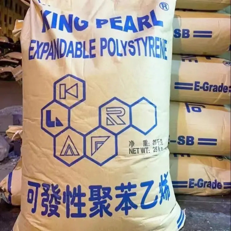 Expanded polystyrene king pearl EPS resin beads high impact resistance raw material  light density building insulation