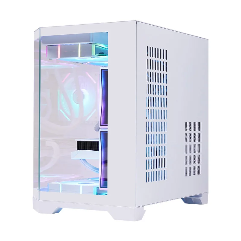 Herder Hot Sale Gamer Glass Panel Gaming PC Case Computer MATX Gaming Tower Cabinet Desktop ITX Case PC Cabinet