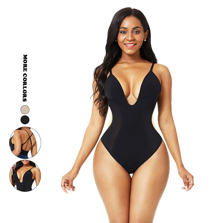 2021 wholesale breathable women high waist thong shaper bottom lift shapewear jumpsuit
