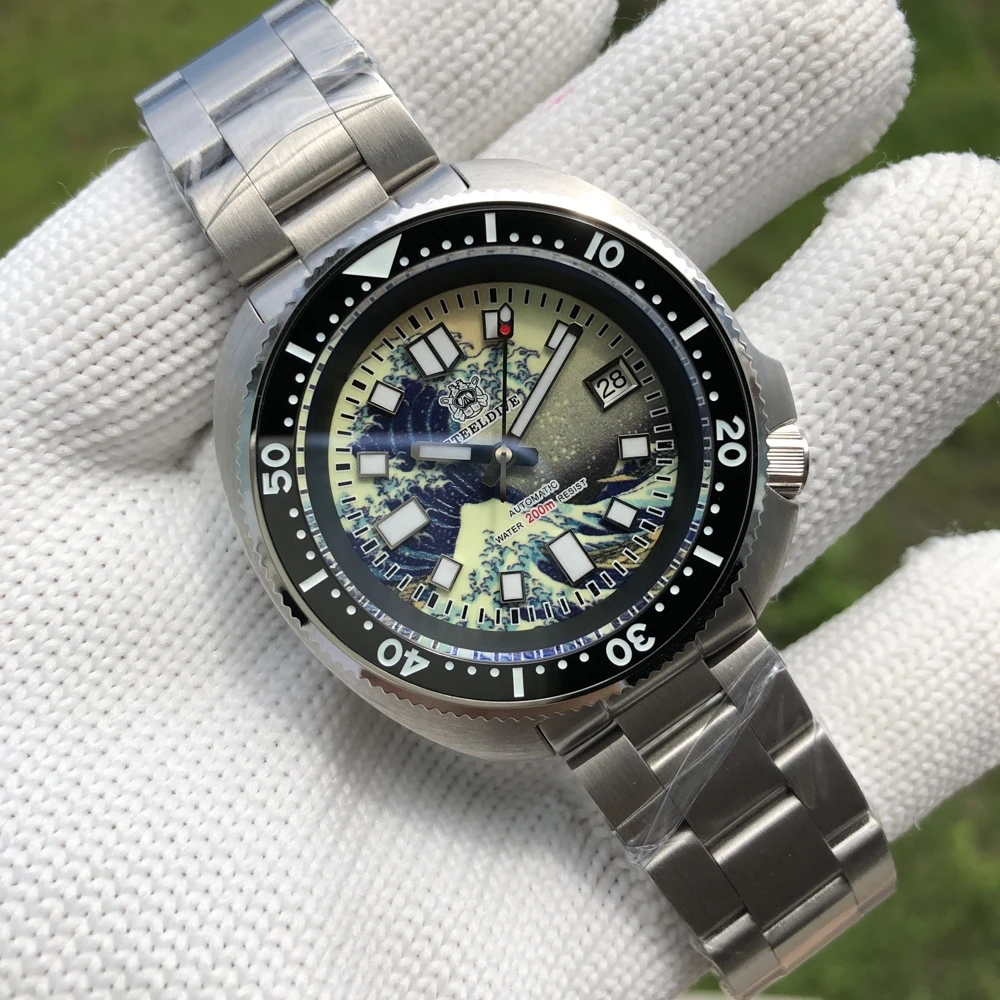 Ready to ship! SD1970J STEELDIVE High quality 20atm luxury stainless steel case dive watch men for sale