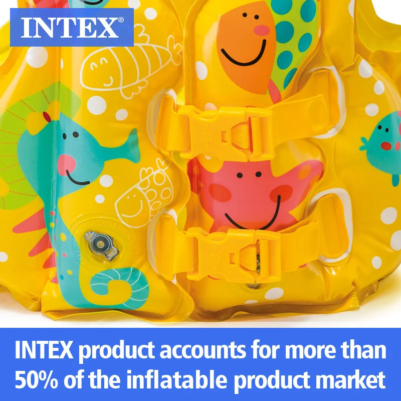  59661 г. тропический жилет для плавания intex тропические друзья детский спасательный жилеты детей