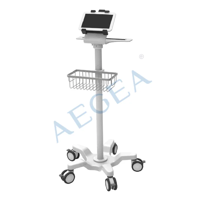 AG-WT019 Clinic big size plastic nursing movable medical workstation trolley manufacturer wholesales