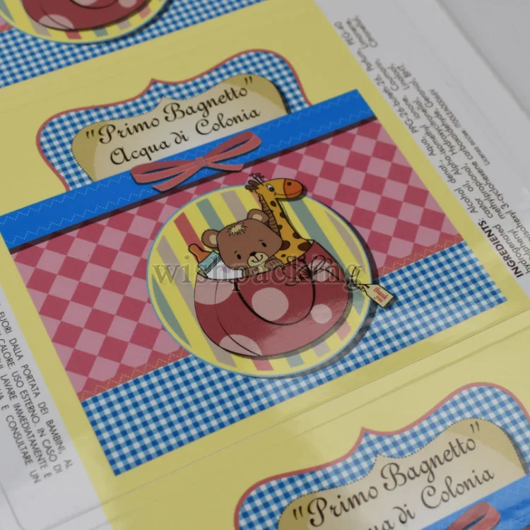 Hot sale custom waterproof smooth surface paper adhesive sticker label  for cans jam glass plastic bottle