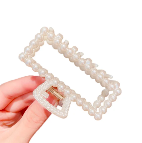 Imitation pearl hair clip bathing clip clip back head plate hair accessories