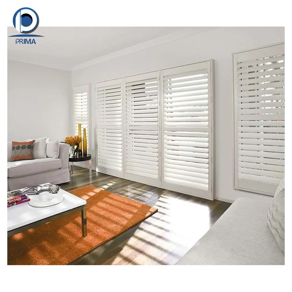 Prima Best Sale Wooden Louver Wood Horizontal Window Venetian Blinds