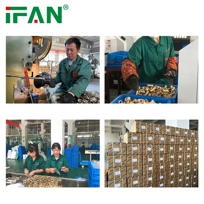 IFAN All standard Brass Pipe Fitting 3/8 Plumbing Union Nut Copper Brass Fittings For Pipe Connect