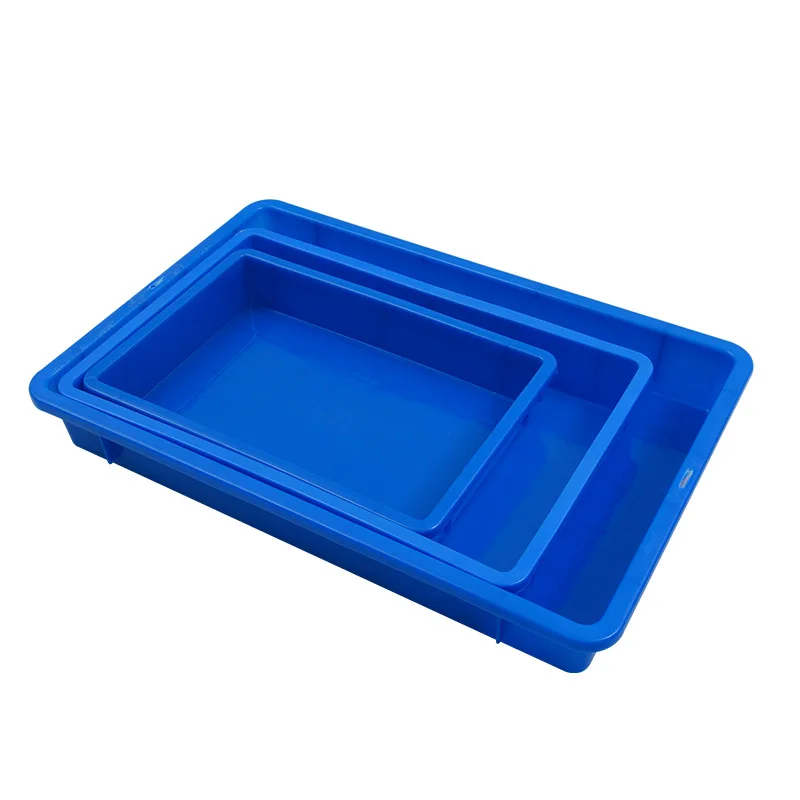 Небольшой лоток для хранения HDPE синий неглубокий пластиковый школы