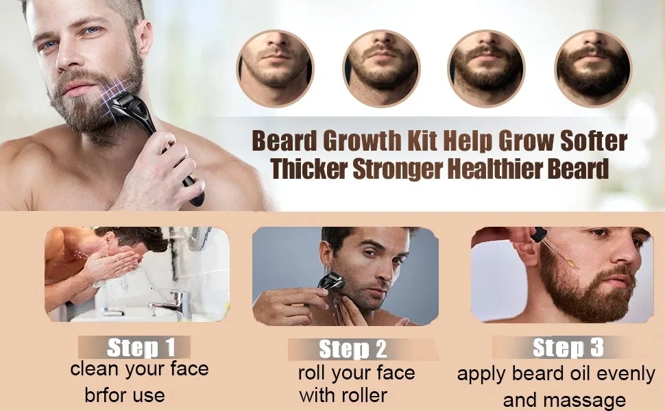 Professional Organic Essential Moustache Oil Permanent Beard Growth Oil Cuticle Beard Conditioner For Men
