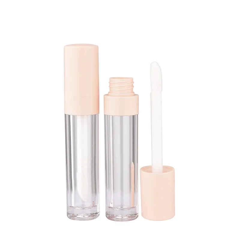 
big brush handle lip gloss package 8ml lip gloss tube transparent clear OEM/ODM private logo 