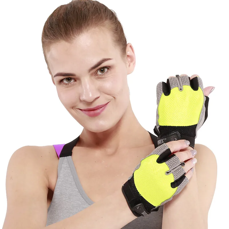 
Aolikes cheap custom gym gymnastic women half finger gloves 