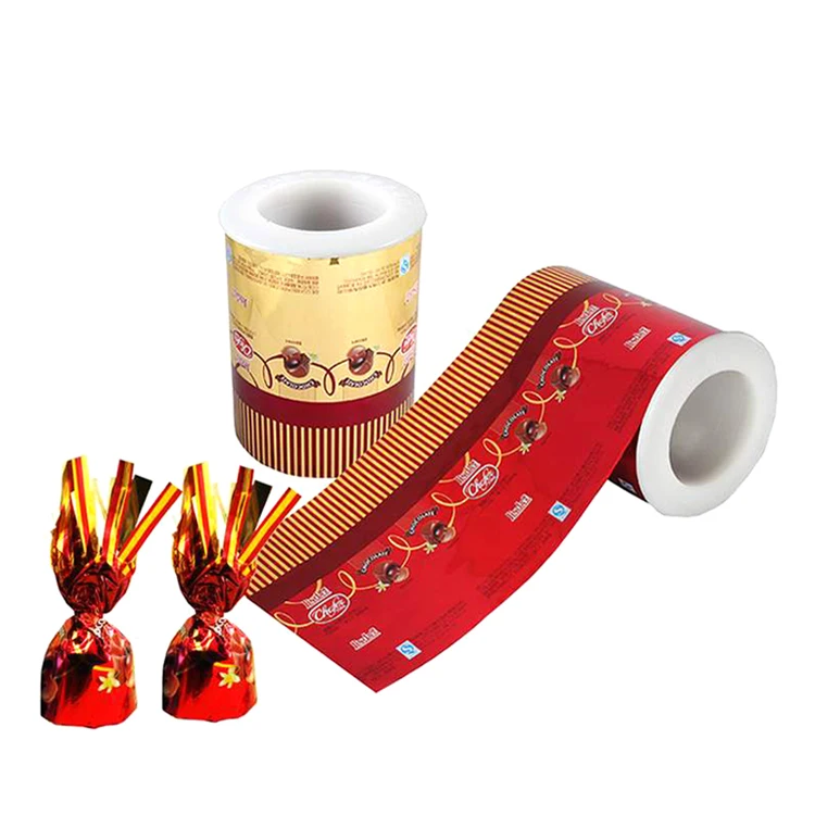 Custom Printed Toffee Wrapper PVC PET Plastic Film with Metalized to Wrap Candy