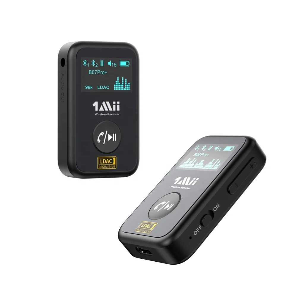 1Mii Bluetooth 5,0 передатчик Портативный беспроводной Перезаряжаемый трансивер адаптер для ТВ, аудио приемник для автомобильной системы