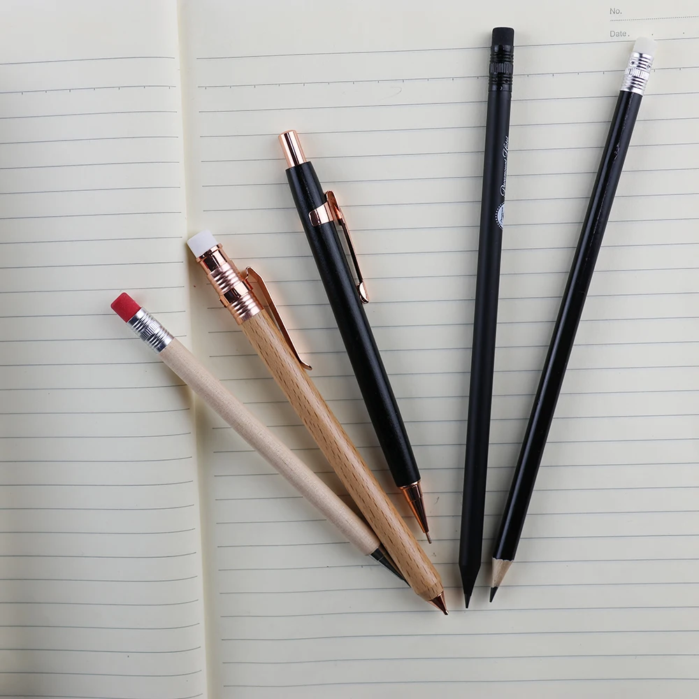 GemFully chinese e commerce sites novelty stationery 2b pencil wood black wood pencils for kids