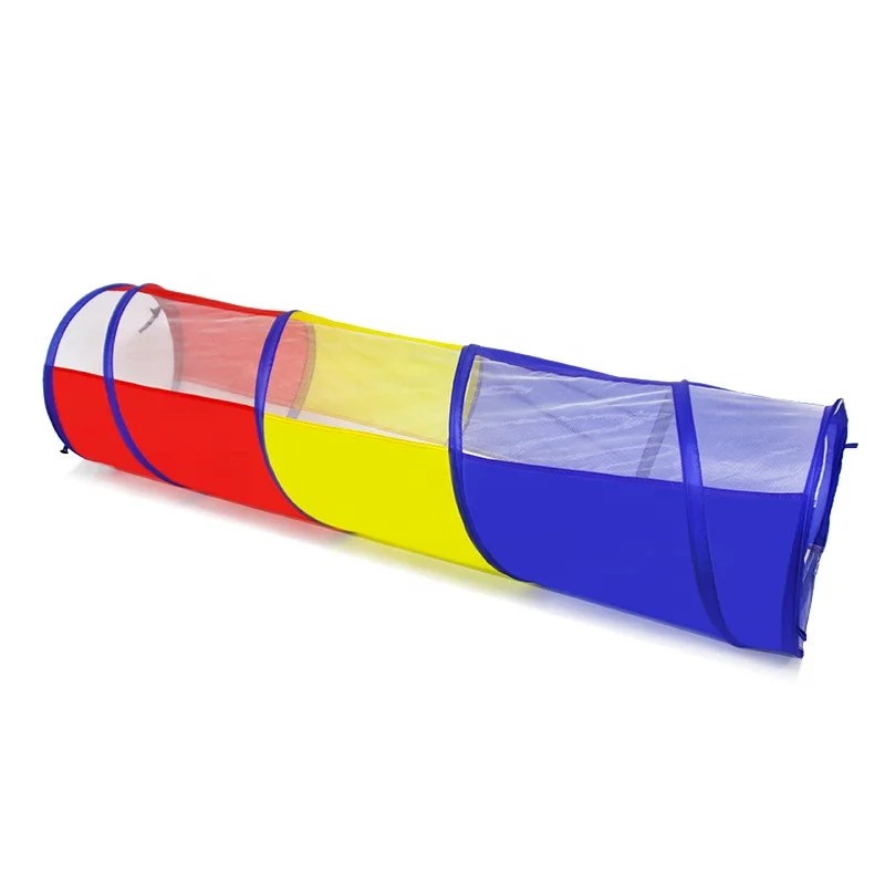blue/yellow/red 3c Play Tunnel  Pop Up Tunnel for Kids Indoor tent baby tunnel