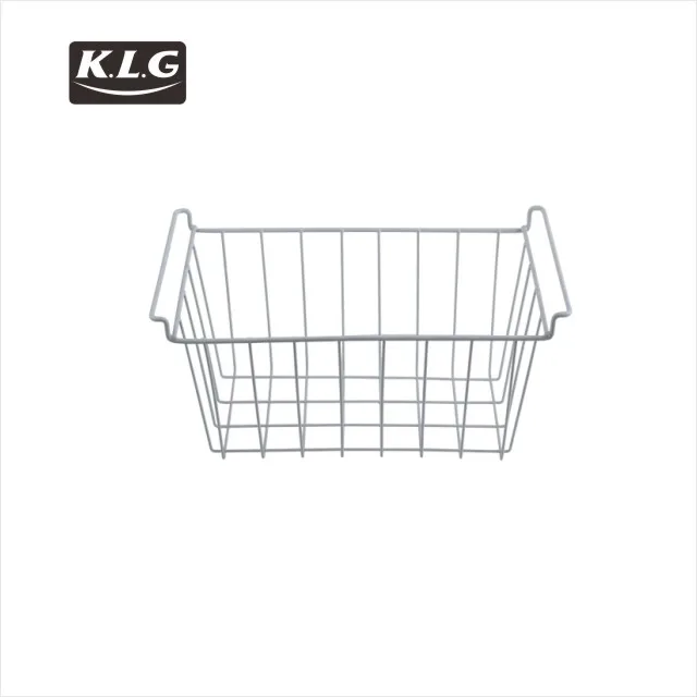 customized sheet metal wire freezer meshes basket for various kinds of island showcase seafood freezer parts