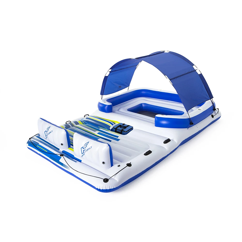 2021 Bestway 43105 Hydro-Force Tropical Breeze Inflatable Party Island for 6 People