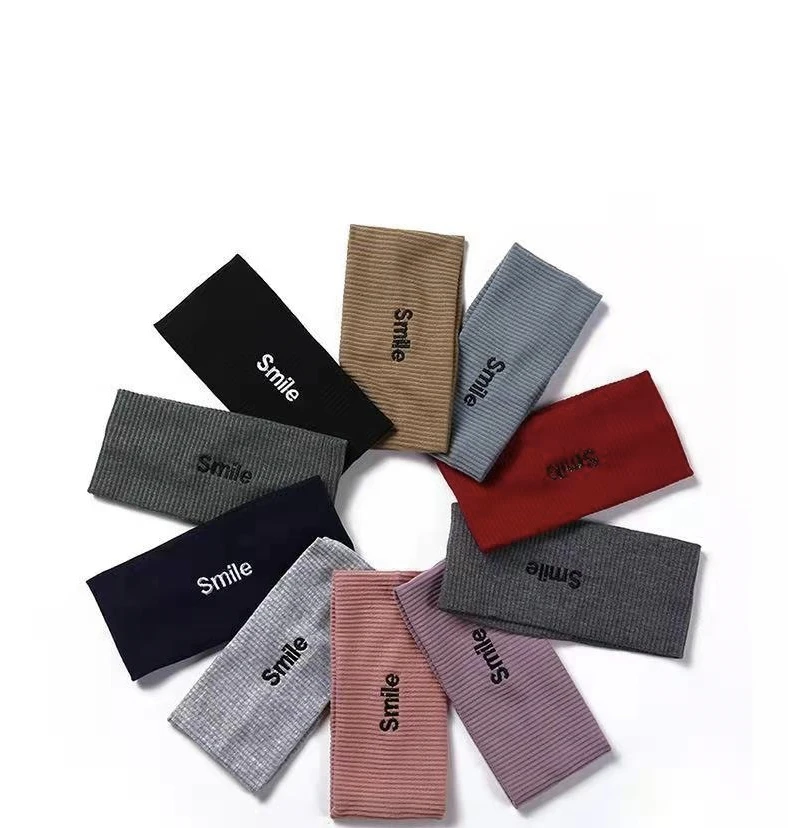 Designer famous brands hair accessories knitted sports makeup crochet knitted headbands women