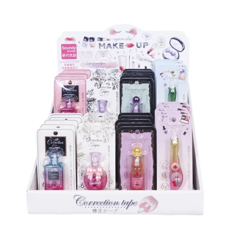Custom OEM Cartoon Kawaii Pen Perfume Bottle Shape Student Stationery White Out Correction Tape for Gift Customized
